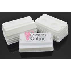 Suport din plastic pentru adeziv permanent de gene sau Microblading Cod SGP02, 2 lacasuri